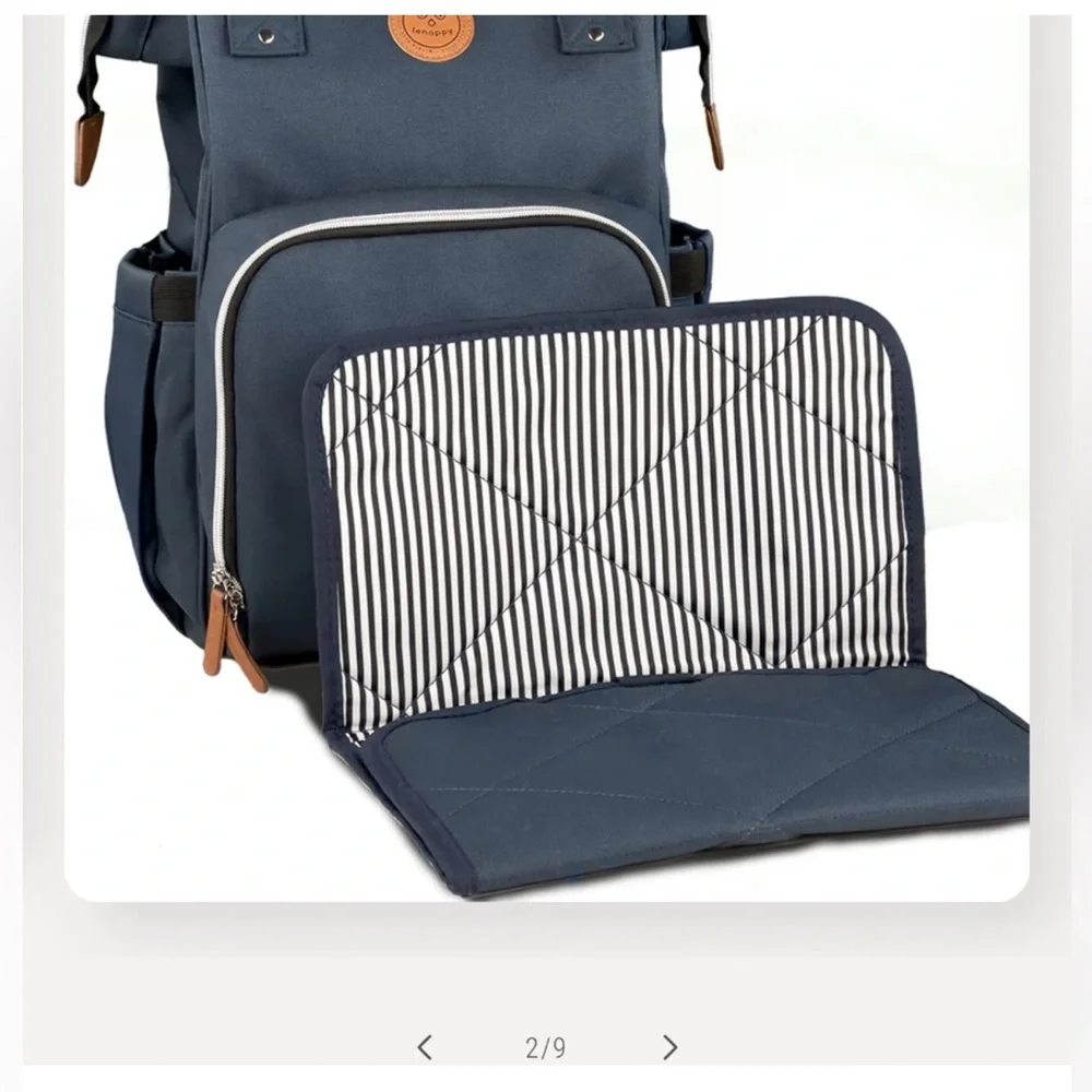 Lenappy the Richie Midnight Blue Diaper Bag.